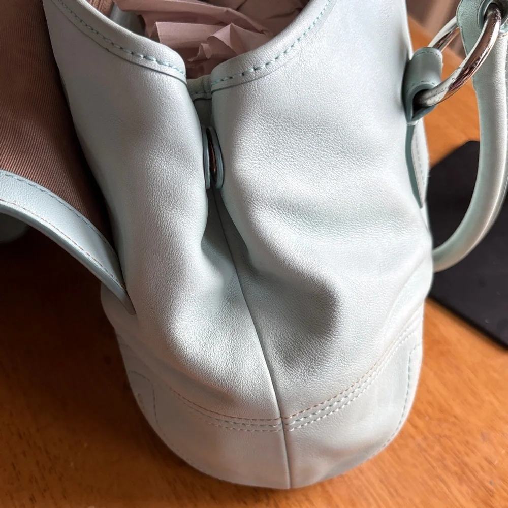 2007 Coach Soho Hampton in Aqua/Robin’s egg blue